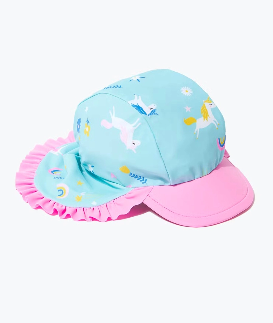 Unisex Blue Unicorn Sun Hat 6-12 M