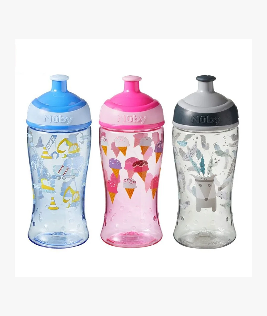 Nuby Super Slurp Tritan Freeflow Kids Cup – 18m+ BPA Free (per piece)